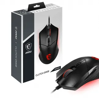 MSI Clutch GM08 Maus Gaming Beidhändig USB Typ-A Optisch 4200 DPI MSI Clutch GM08 Maus Gaming Beidhändig USB Typ-A Optisch 4200 DPI