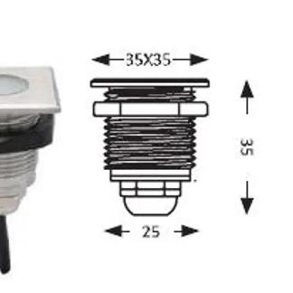Synergy 21 LED Bodeneinbaustrahler ARGOS quadratisch-K IP67 ww Synergy 21 LED Bodeneinbaustrahler ARGOS quadratisch-K IP67 ww