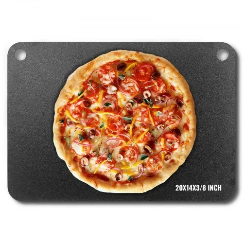 VEVOR Pizzastein Pizzastahl 508 x 355 x 10 mm, Pizzastahlplatte für den Ofen, Vorgewürzter Pizza-Backstein aus Q235-Kohlenstoffstahl mit Höherer Leitfähigkeit für Restaurants, Cafés, Straßenläden VEVOR Pizzastein Pizzastahl 508 x 355 x 10 mm, Pizzastahlplatte für den Ofen, Vorgewürzter Pizza-Backstein aus Q235-Kohlenstoffstahl mit Höherer Leitfähigkeit für Restaurants, Cafés, Straßenläden