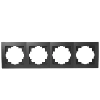 Rahmen McPower “Flair“, 4-fach, matt schwarz Rahmen McPower “Flair“, 4-fach, matt schwarz