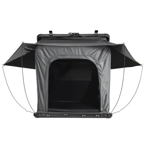 VEVOR Autodachzelt Hartschalen für 2-3 Personen, Campingzelt aus Aluminium mit Dreifarbiger LED-Beleuchtung & 1 Fenster, Wasserfest & Windicht, für Jeep SUV Pickup, 256 x 222 x 152 cm (Aufgeklappt) – Bild 9