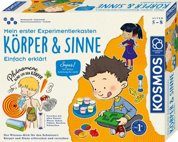 Kosmos Mein erster Experimentierkasten – Körper&Sinne Kosmos Mein erster Experimentierkasten – Körper&Sinne
