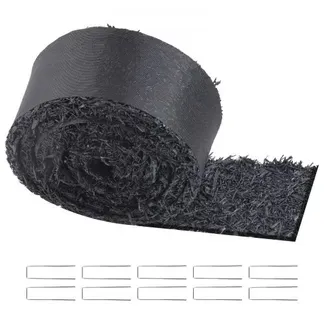 VEVOR Gummimulchrolle 18 mm, Gummimulchmatte 3 x 0,11 m, permanenter Gummiweg, schwarze Mulch-Gartenbegrenzung, Unkrautmatte, Unkrautvlies für Pflanzen, Gemüse & Blumen, Gartenbarriere VEVOR Gummimulchrolle 18 mm, Gummimulchmatte 3 x 0,11 m, permanenter Gummiweg, schwarze Mulch-Gartenbegrenzung, Unkrautmatte, Unkrautvlies für Pflanzen, Gemüse & Blumen, Gartenbarriere