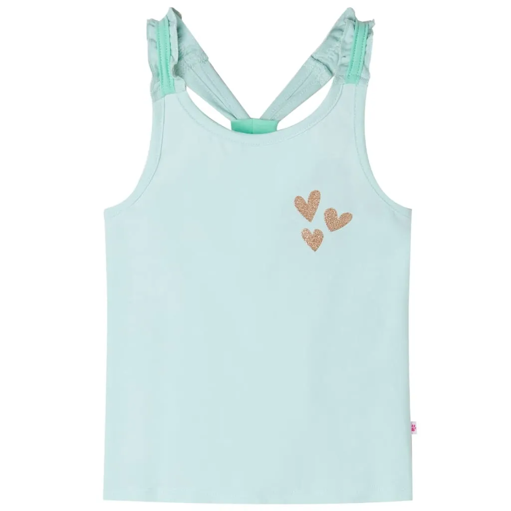 vidaXL Kinder-Tanktop Helles Minzgrün 92 vidaXL Kinder-Tanktop Helles Minzgrün 92