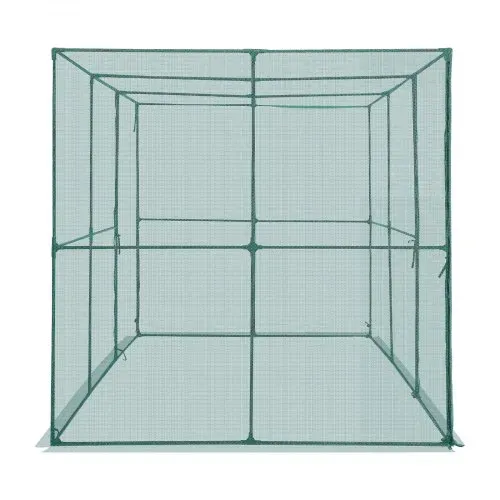 VEVOR Pflanzenschutzzelt, 2900x1940x1940 mm Pflanzenschutznetz, Tür mit Reißverschluss, windbeständiger, Pflanzenkäfig Gewächshaus für Hochbeete im Freien, Garten, Terrasse & Rasen – Bild 9