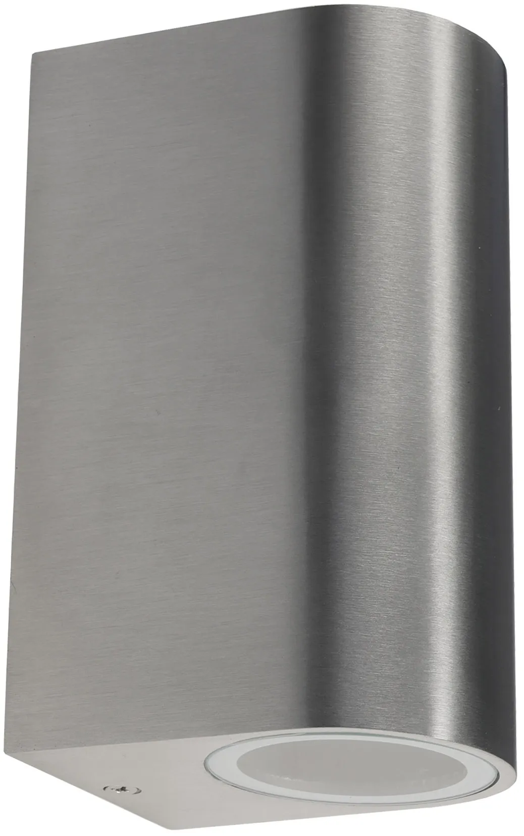 Außen-Wandleuchte „CTW-2“ für 2x GU10, IP44, Edelstahl poliert Außen-Wandleuchte „CTW-2“ für 2x GU10, IP44, Edelstahl poliert