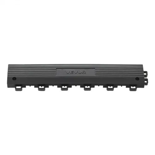 VEVOR 11 Stk. Rampenstück für Garagenboden Belag, 31 x 6,9 cm Auffahrrampe für Klickfliesen, Rampe aus PP mit 4 Eckstück für Garagenboden Werkstattboden Klickfliesen, Nur für VEVOR Drainagematten – Bild 9