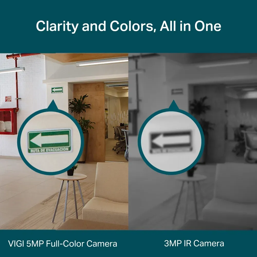 VIGI by tp-link 5MP Full-Color Turret Network Camera - VIGI C450(4mm) – Bild 4
