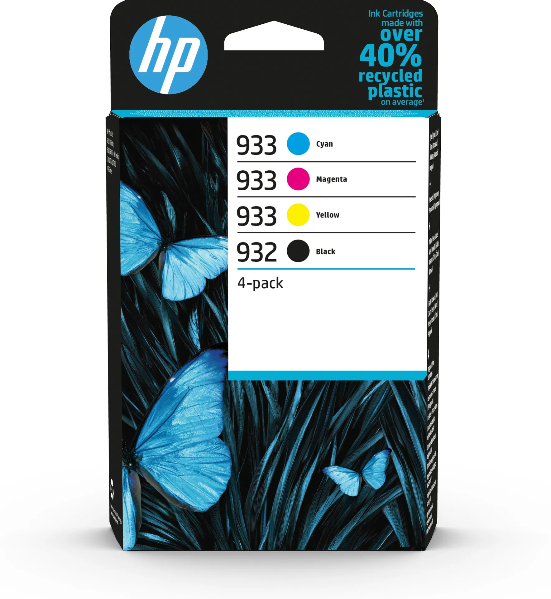 HP 932 Schwarz/933 Cyan/Magenta/Gelb Original-Druckerpatronen, 4er-Pack HP 932 Schwarz/933 Cyan/Magenta/Gelb Original-Druckerpatronen, 4er-Pack