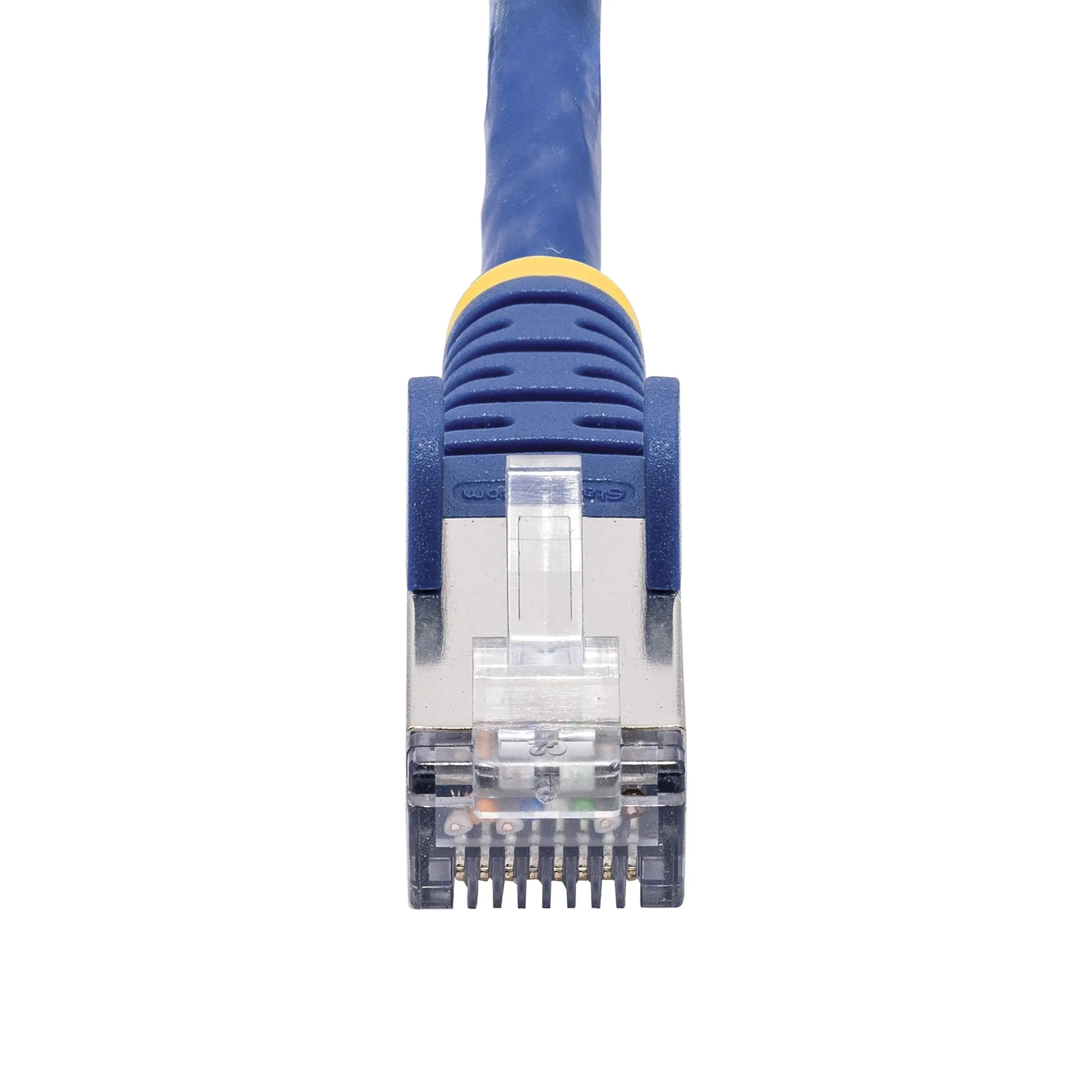 StarTech.com 1 m Blaues CAT8 Netzwerkkabel, Snagless RJ45 Patchkabel, 25G/40G LAN Kabel, 2000MHz, 100W PoE++, S/FTP, 26AWG Reinkupfer, LSZH, Ethernetkabel mit Zugentlastung, Fluke Getestete PiMF Datenkabel – Bild 4
