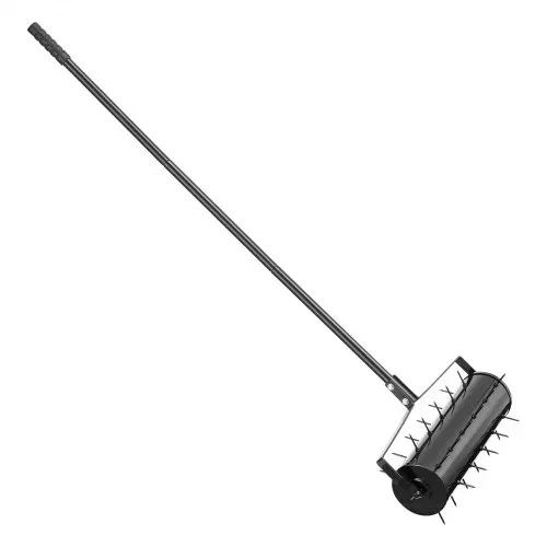 VEVOR Aerifizierer, 525x235x1560 mm, Rasenlüfter Walze, Rasenbelüfter mit abnehmbarem Griff und 33 Eisenspikes, Vertikutierer für verdichtete Böden und Rasenflächen im Garten, Terrasse, Hof, Schwarz – Bild 8