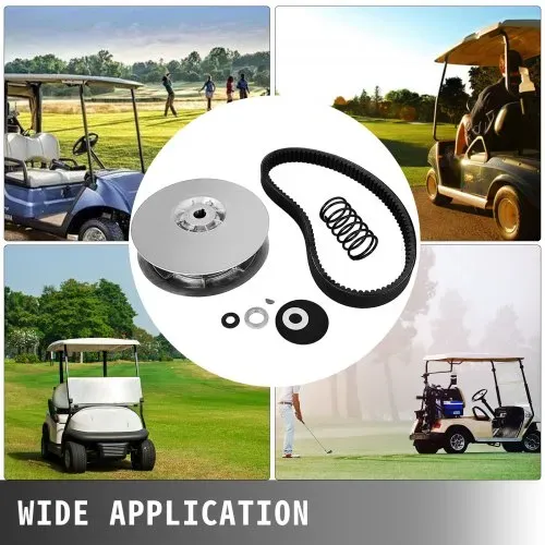 VEVOR Hinterradantriebskupplungssatz für Yamaha Gas Golf Cart G2-G22 ab 1985, Sekundärkupplungsantriebssatz mit Riemen JN6-G6201-03 JN6-G6201-04, Silber – Bild 6
