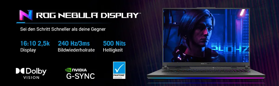 ASUS ROG Strix G18 G814FP-S9006W AMD Ryzen™ 9 9955HX Laptop 45,7 cm (18") WQXGA 32 GB DDR5-SDRAM 1 TB SSD NVIDIA GeForce RTX 5070 Wi-Fi 6E (802.11ax) Windows 11 Home Deutsch Grau – Bild 7