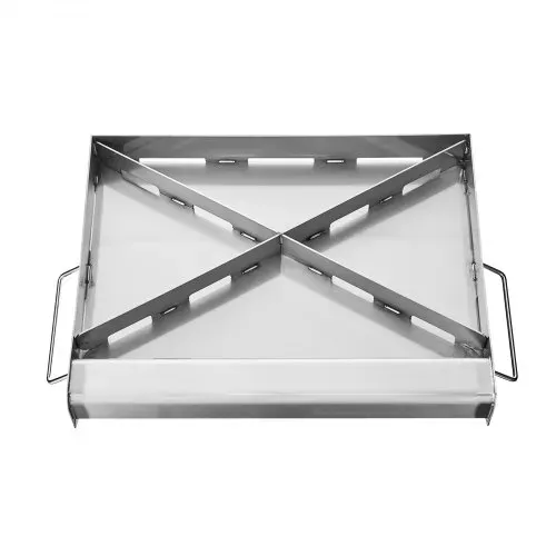 VEVOR Grillplatte Grillpfanne Edelstahl universelle rechteckige Platte (425x270mm) mit flacher Oberseite, Gasgrill-Grillplatte für BBQ-Grill Teppanyaki, tragbares Familienkochgeschirr mit Griff – Bild 10