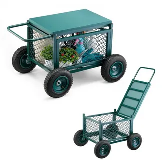 VEVOR Gartenrollsitz 760x520x440 mm, Rollbar Gartensitz aus Metall mit Rädern, trägt bis zu 180 kg, Rollsitz, Outdoor-Wagen und Hocker auf Rädern für Rasen, Terrasse, Hinterhof VEVOR Gartenrollsitz 760x520x440 mm, Rollbar Gartensitz aus Metall mit Rädern, trägt bis zu 180 kg, Rollsitz, Outdoor-Wagen und Hocker auf Rädern für Rasen, Terrasse, Hinterhof