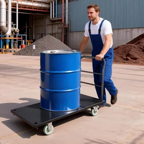 VEVOR Plattformwagen Klappbar 907 kg, Transportwagen mit Schwenkrädern & Griff, Lagerwagen, für Gepäcktransporte, 1220x610x815 mm Rollwagen, Industriewagen für Lager, Werkstatt, Fabrik – Bild 7