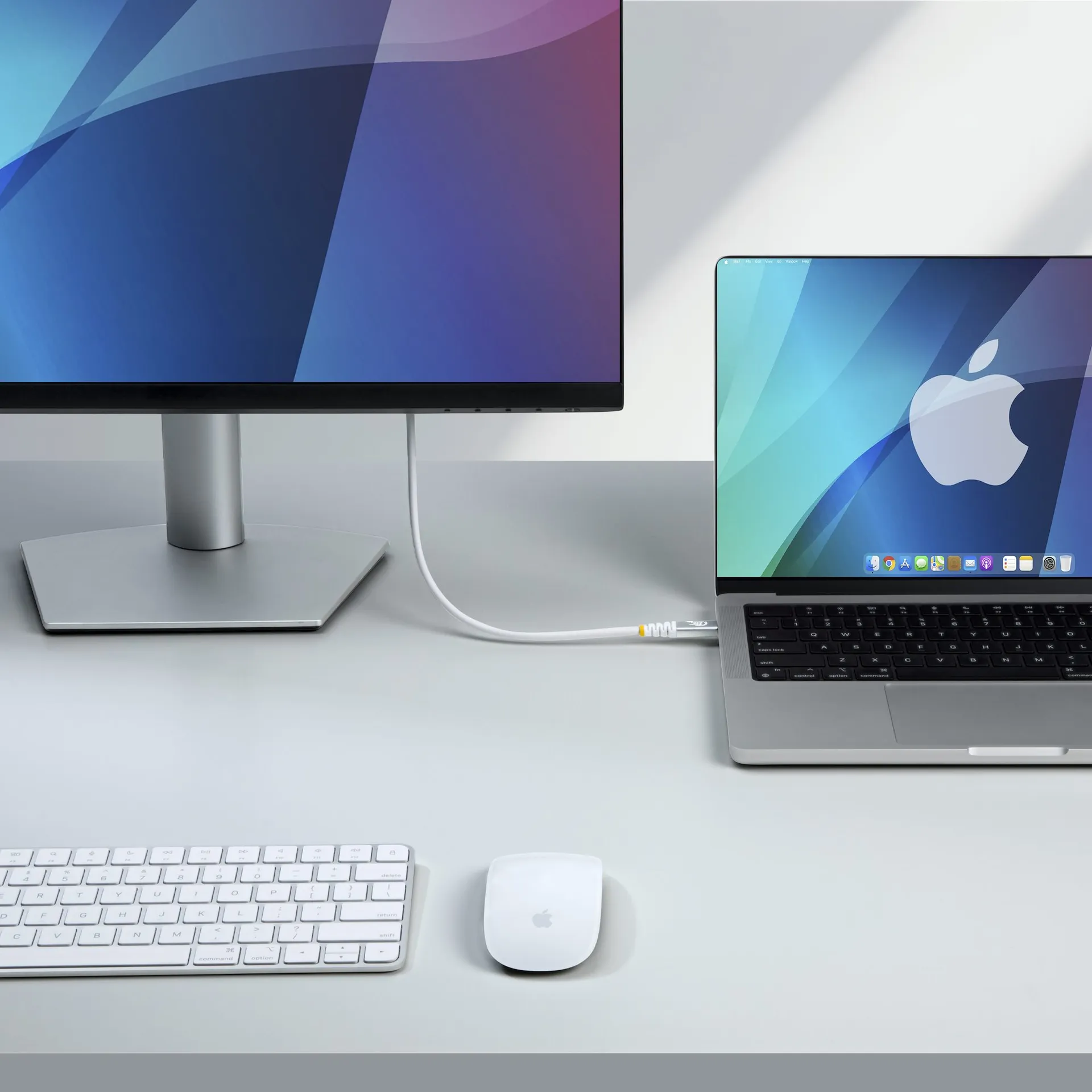 StarTech.com 1,5m USB4 Kabel, 80Gbps, USB-IF-zertifiziertes USB-C Ladekabel, 240W PD, 8K 120Hz/4K 240Hz DP2.1 DP80 Monitorkabel, Thunderbolt 4 Kompatibel - Weißes Dockingstation Kabel – Bild 5