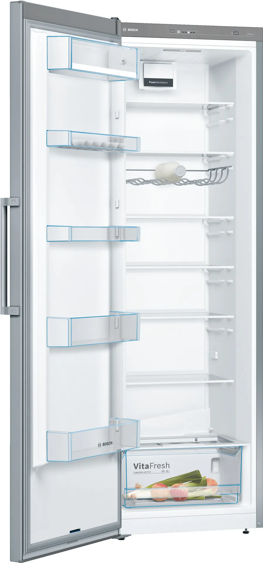 Bosch Serie 4 KSV36VLDP Kühlschrank Freistehend 346 l Edelstahl – Bild 5