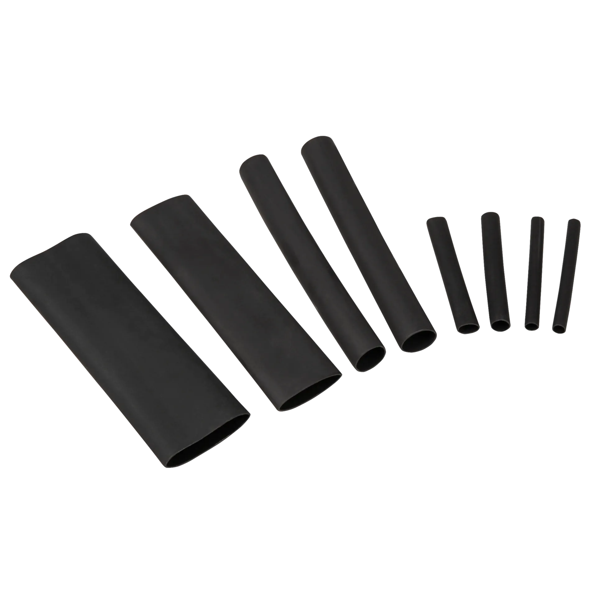 Schrumpfschlauch-Set McPower, 142-teilig in Sortimentsbox, klebend, schwarz – Bild 2