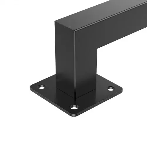 VEVOR Treppenhandlauf, 1,22 m schwarzer Wandhandlauf aus Eisen für den Innenbereich, Treppengeländer 113 kg Tragkraft, Industrieller Geländerhandlauf für Stufen, Vierkantrohr für Loft-Veranda-Deck – Bild 10