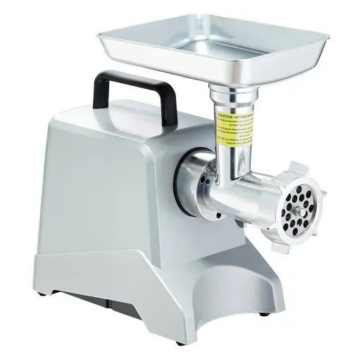 VEVOR Elektrischer Fleischwolf 2,27 kg/Min 575 W (800 W max.) Industrieller Schneider mit Klinge (4,5 mm) & Mahlplatte & Wurstfüllklinge & 3 Röhren, kommerzieller Fleischschneider aus Aluminium – Bild 8