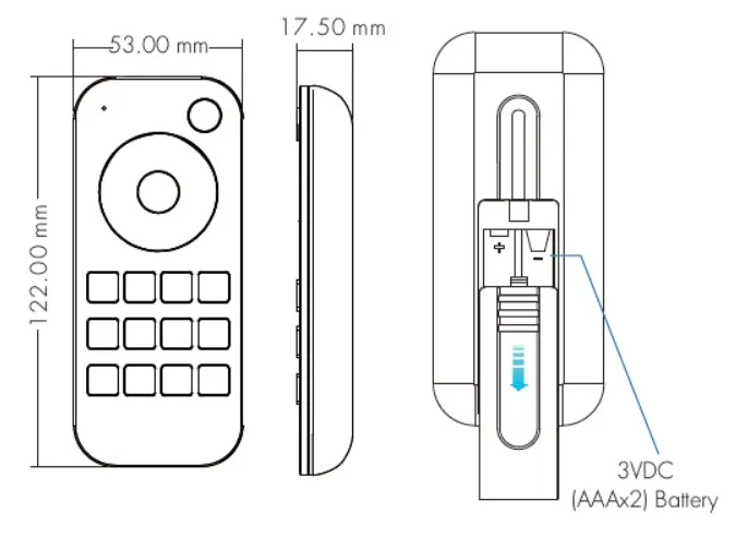 Synergy 21 LED Serie EOS 50 RF Fernbedienung 1Zone Synergy 21 LED Serie EOS 50 RF Fernbedienung 1Zone