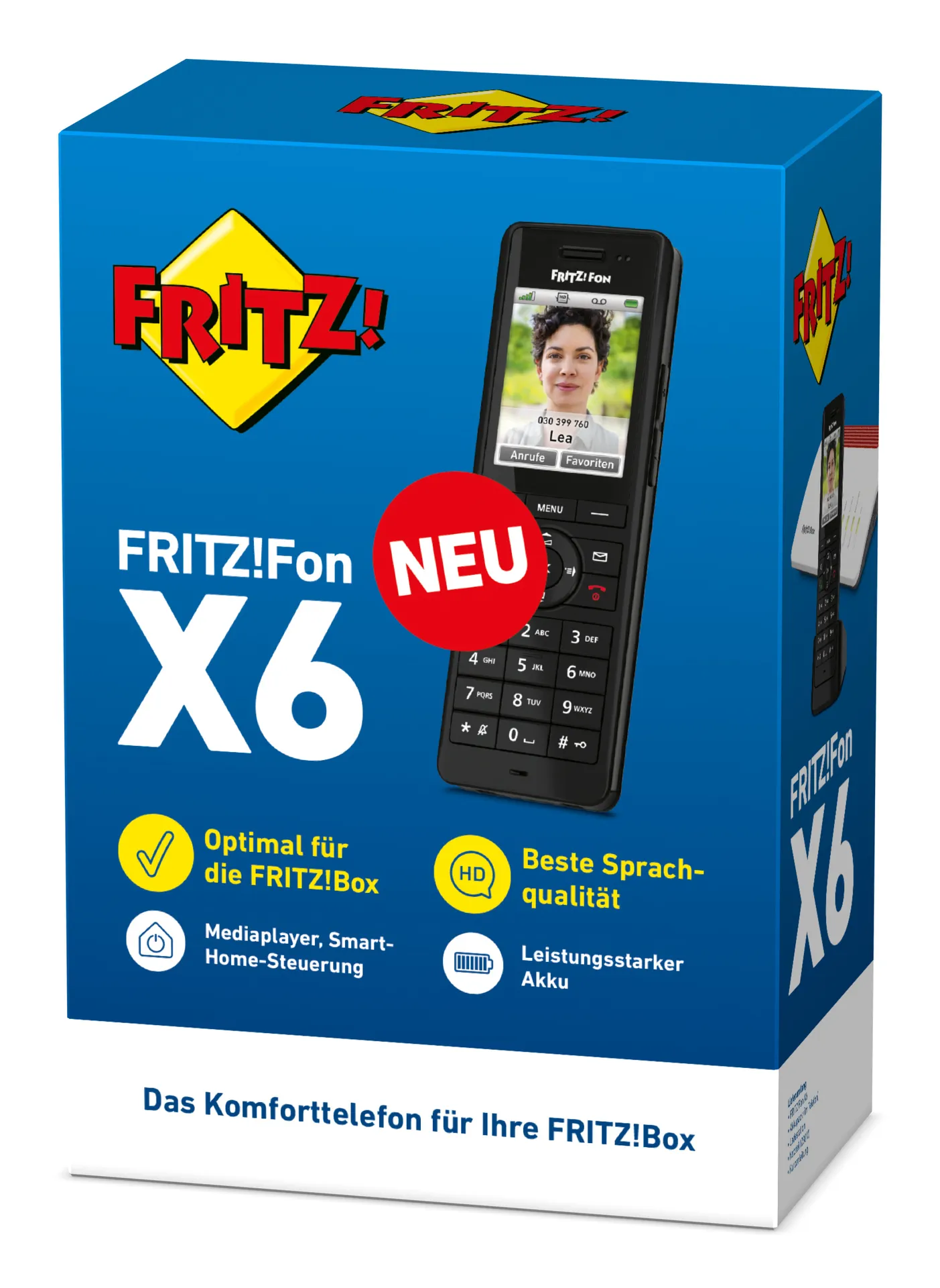 Fon FRITZ! X6 DECT-Telefon Schwarz – Bild 5