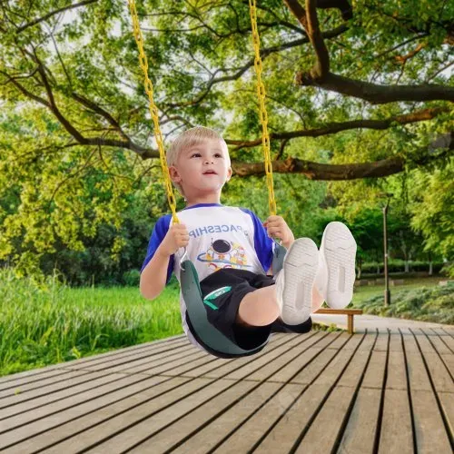 VEVOR 2er-Pack Schaukelsitze mit 168 cm langen beschichteten Ketten und Karabinerhaken, unterstützt 136 kg Schaukeln, Ersatz für Outdoor-Schaukel-Set, Schaukel-Set-Zubehör für Kinder, grün – Bild 7