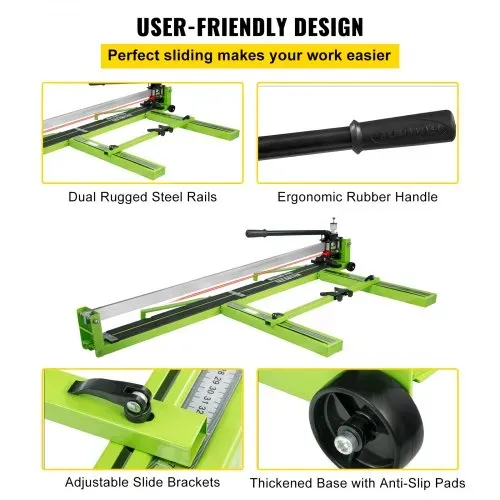 VEVOR Profi Manueller Fliesenschneider 1200mm Geeignet für Bodenfliesen aus Porzellan und Keramik 47 Zoll – Bild 5