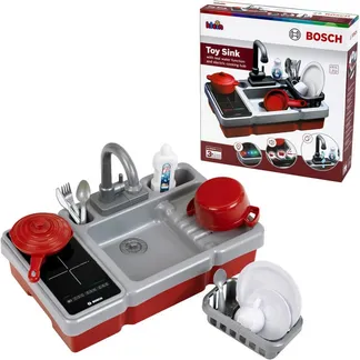 Bosch – Spüle mit Wasserfunktion und Kochfeld, Spielküche Bosch – Spüle mit Wasserfunktion und Kochfeld, Spielküche