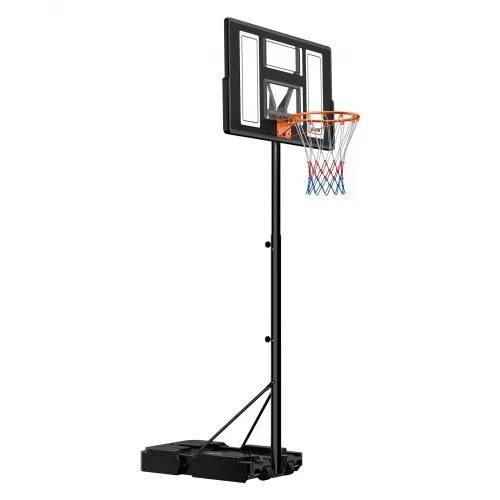 VEVOR tragbarer Basketballständer, 1,35 bis3,05 m höhenverstellbarer Basketballkorb, verstellbare Basketballanlage mit Nylonnetz & Rollen, tragbares Backboard-Set für Terrassen Poolrand – Bild 8