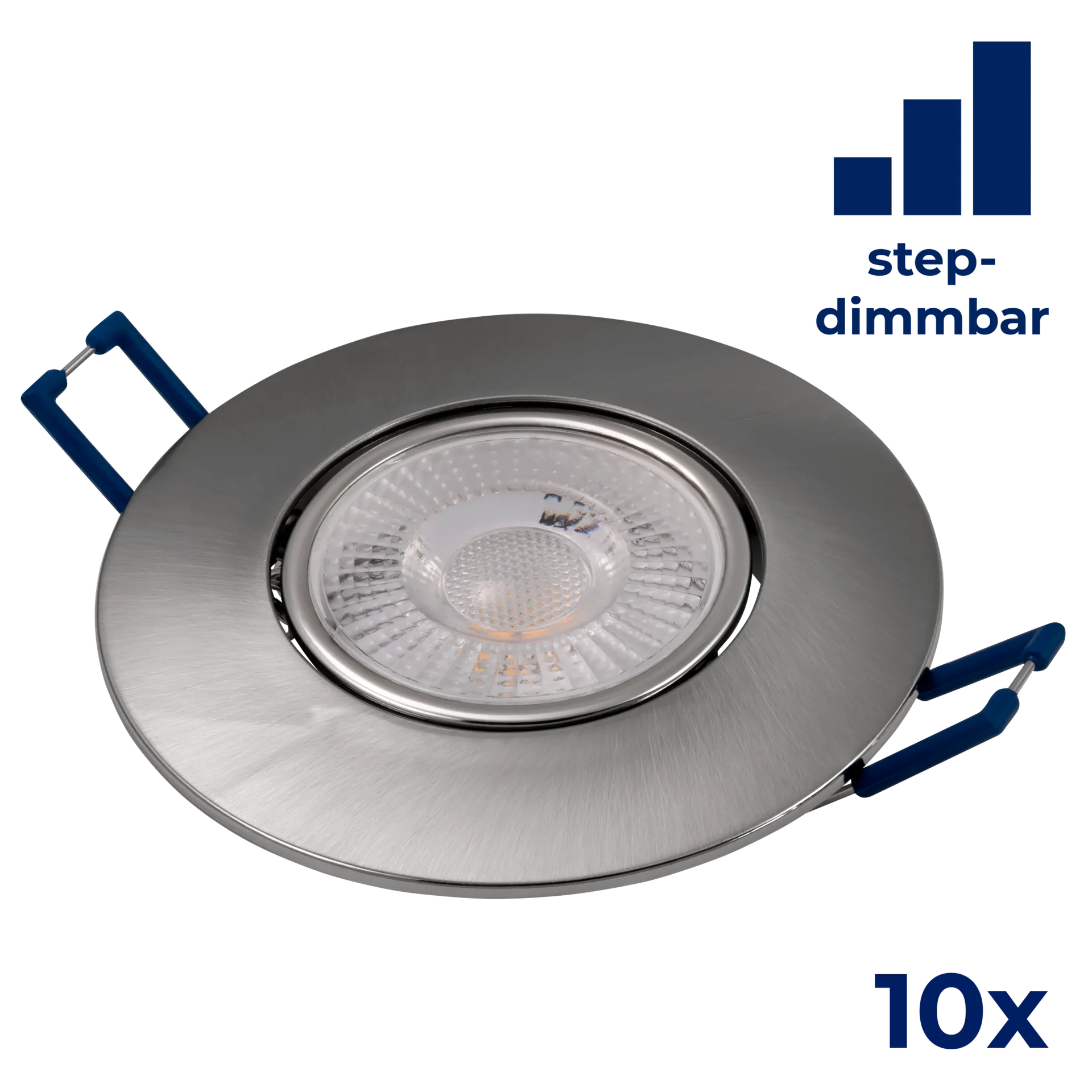 LED-Einbauleuchte McShine “EL-313D“ 4,5W, 450lm, 3000K, step-dimmbar, 10er-Pack LED-Einbauleuchte McShine “EL-313D“ 4,5W, 450lm, 3000K, step-dimmbar, 10er-Pack