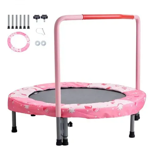 VEVOR Kindertrampolin Outdoor-Trampolin 91,44 cm faltbares Trampolin mit Griff, Rebounder-Trampolin Gartentrampolin für Kleinkinder, Geburtstagsgeschenk für Kinder ab 3 Jahren 100 kg belastbar Rot – Bild 8