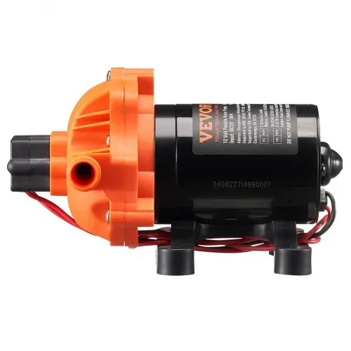 VEVOR 12-V-Membranpumpe, 11,36 L/min, 3-Kammer-DC-Wasserpumpe mit automatischem Druckschalter 40–100 PSI einstellbar, 50 PSI, 1/2 Zoll MNPT-Anschluss, für Wohnmobil, Yacht, Imbisswagen, Camper, Marine – Bild 10