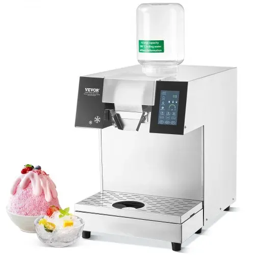 VEVOR Kommerzielle Schneeflocken-Eismaschine Schneeeisbereiter, 180 kg/24 h Schneeflocken-Eismaschine, Edelstahl-Eisrasierer, elektrischer Schneekegel-Maker mit Flüssigkeitskühlsystem & Touch-LCD VEVOR Kommerzielle Schneeflocken-Eismaschine Schneeeisbereiter, 180 kg/24 h Schneeflocken-Eismaschine, Edelstahl-Eisrasierer, elektrischer Schneekegel-Maker mit Flüssigkeitskühlsystem & Touch-LCD