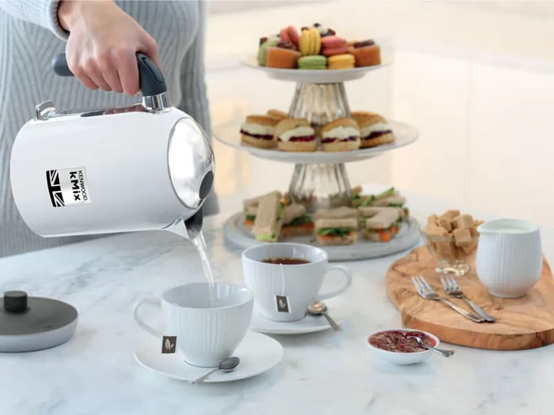 Kenwood ZJX650WH Wasserkocher 1 l 2200 W Silber, Weiß – Bild 3