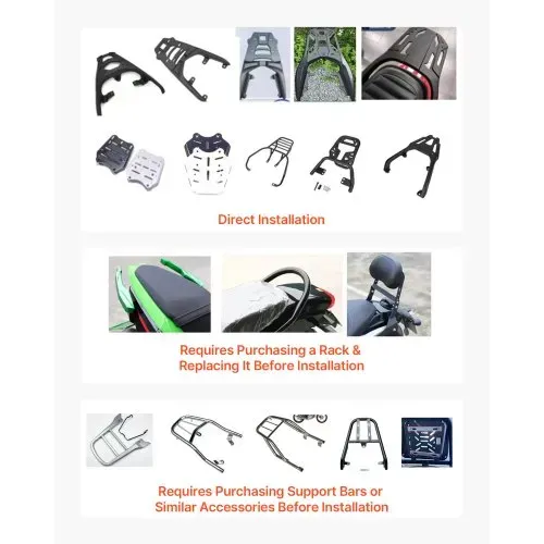 VEVOR Topcase Motorradkoffer 65 L, Universal-Heckkoffer Aluminium, Helmkoffer Wasserdicht, Abnehmbar, mit Sicherheitsschloss, Reflexstreifen und Lederfutter zur Helmaufbewahrung – Bild 5