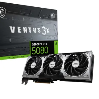 MSI VENTUS GeForce RTX5080 16G 3X OC NVIDIA GeForce RTX 5080 16 GB GDDR7 MSI VENTUS GeForce RTX5080 16G 3X OC NVIDIA GeForce RTX 5080 16 GB GDDR7