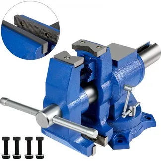 VEVOR Multifunktions Schraubstock 152 mm Tischschraubstock Vielseitige Schwenkbasis, Schraubstock aus Gusseisen Spannkraft 30 kN, Spannwerkzeug zum Festklemmen und Befestigen des Werkstücks VEVOR Multifunktions Schraubstock 152 mm Tischschraubstock Vielseitige Schwenkbasis, Schraubstock aus Gusseisen Spannkraft 30 kN, Spannwerkzeug zum Festklemmen und Befestigen des Werkstücks
