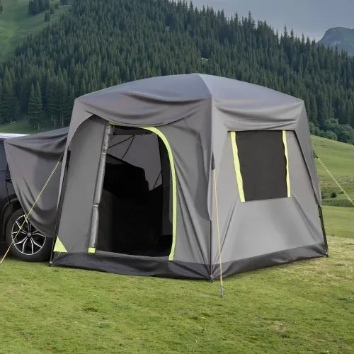 VEVOR SUV-Zelt Camping Auto-Zelt (248 x 308 x 230 cm) wasserdichtes PU2000 geräumiges Doppelschicht-Design für 5-8 Personen, SUV-Campingzelt mit Fenstern & Netzfenstern & Regendach & Tasche – Bild 7