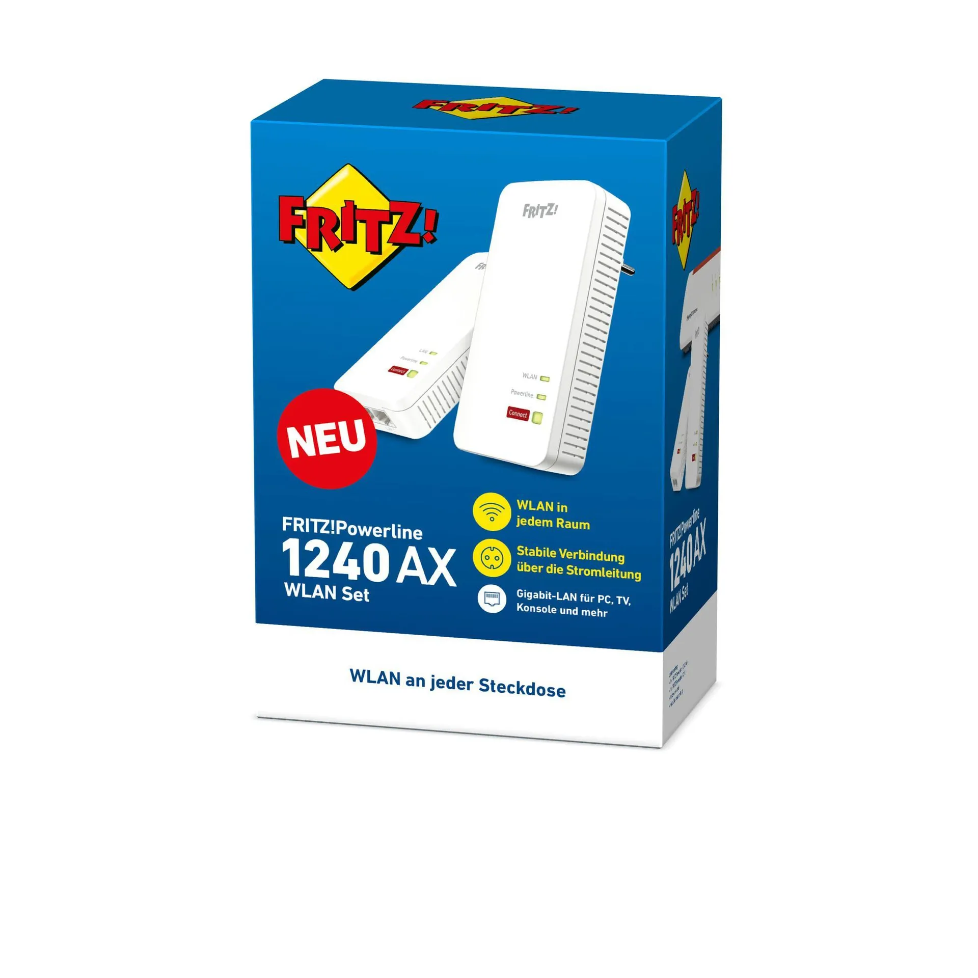Powerline 1240 AX WLAN Set 1200 Mbit/s Ethernet/LAN Weiß 2 Stück(e) – Bild 3