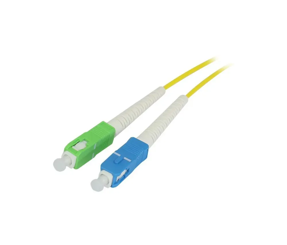 LWL-1-Faser-Patchk. 1.0mtr.SC-SC(APC), 9/125u, OS2, G657A2, AD=2mm, flexible Knickschutztülle, LWL-1-Faser-Patchk. 1.0mtr.SC-SC(APC), 9/125u, OS2, G657A2, AD=2mm, flexible Knickschutztülle,