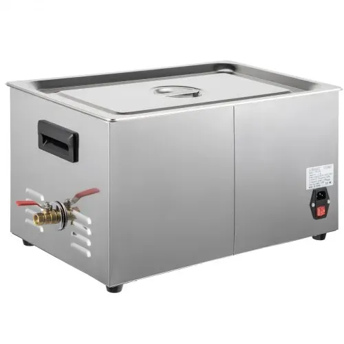 VEVOR Ultraschall Reiniger 30 L, Ultraschallreiniger Brille 230 V, Ultraschall Reiniger aus Edelstahl, Ultraschallgerät mit 2 Einstellbarer Reinigungsleistung 300 W, 600 W, für Zahnheilkunde, Geschirr – Bild 10