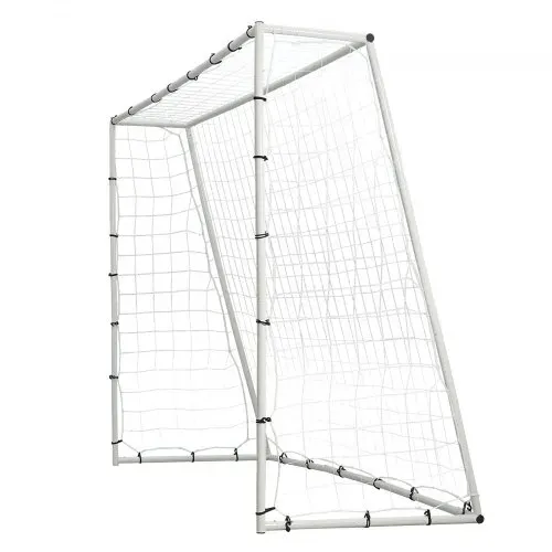 VEVOR Fußball Rebound Netze Tragbares Prellwand Fußball 242 x 92 x 184 cm, Rebounder Fußball Rückprallnetz Eisenrohr & PE-Netz Kinder & Jugendliche Verstellbar Fußballtor Rebounder Kicker Weiß – Bild 9