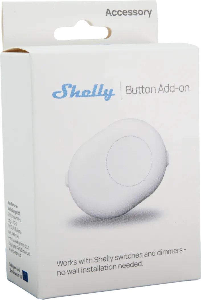 Shelly · Unterputz Zubehör · "Button Add-on white" – Bild 9