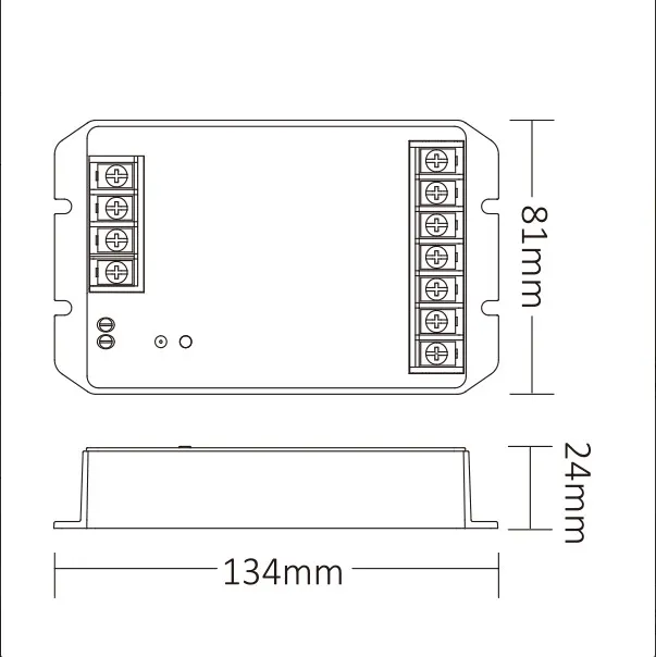 MiBoxer HW5 LED Controller 5in1 RGB-WW (RGB-CCT) DC12~48V WiFi 2.4G HP 30A – Bild 3