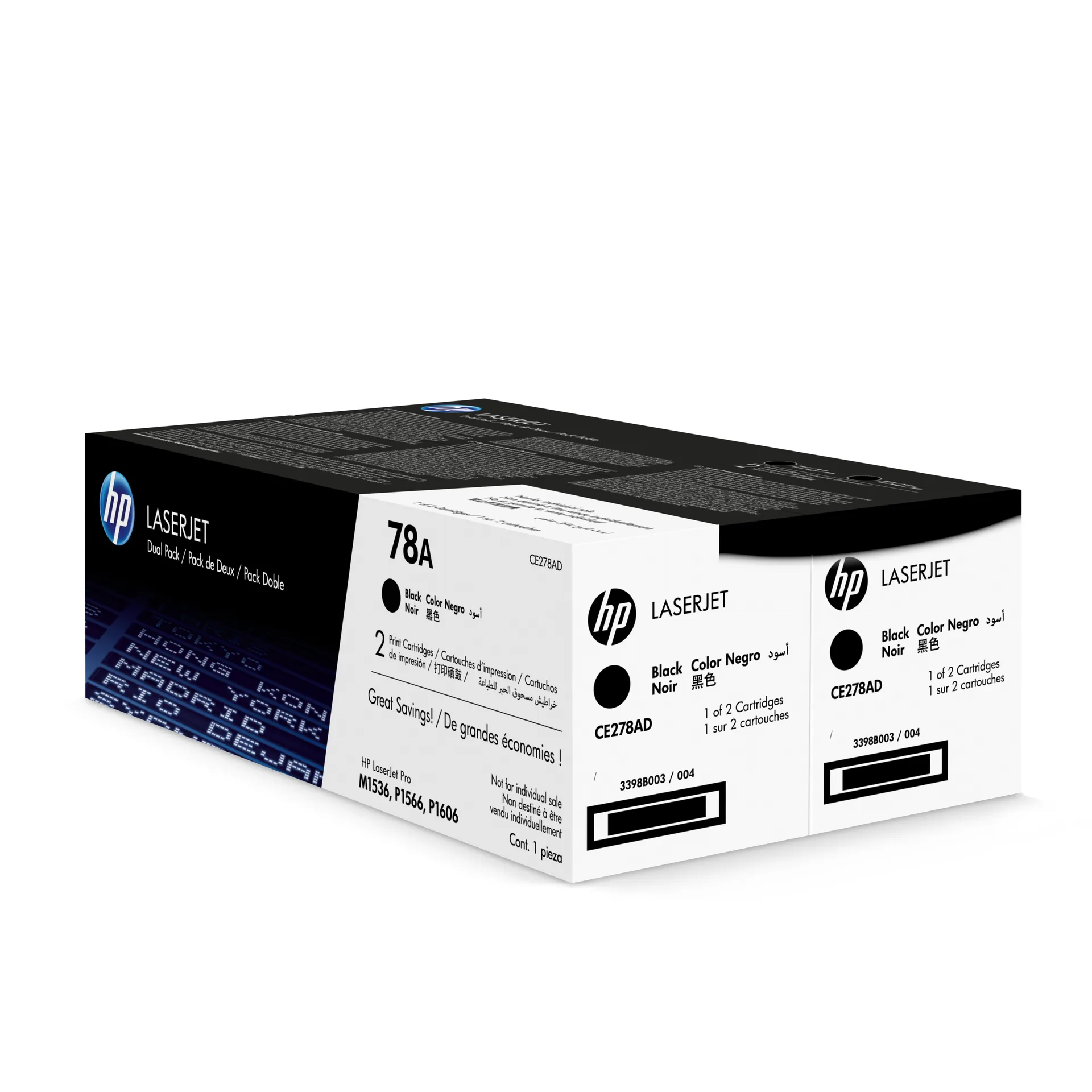 HP 78A 2er-Pack Schwarz Original LaserJet Tonerkartuschen – Bild 2