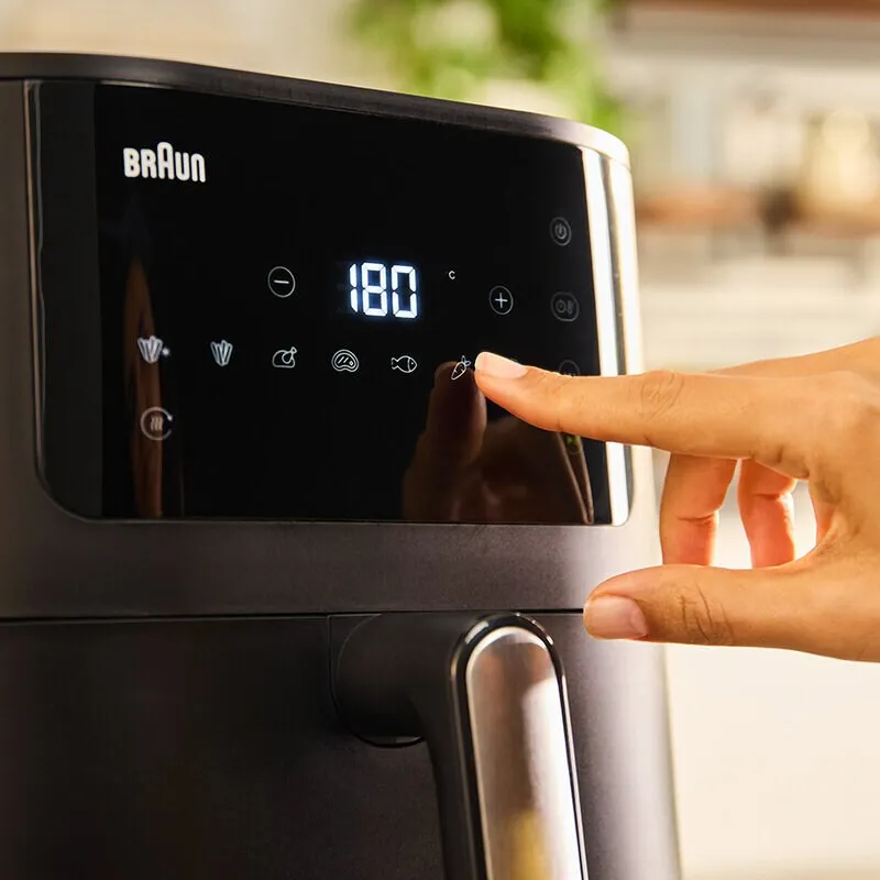 Braun HF5030 Einzelbild 6 l Eigenständig 1700 W Heißluftfritteuse Schwarz – Bild 3