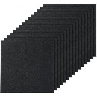 VEVOR Teppichfliesen zum Abziehen und Aufkleben, 61 x 61 cm, selbstklebende Teppichbodenfliesen, weich gepolsterte Teppichfliesen, DIY-Installation für Schlafzimmer, Wohnzimmer, (15 Stk., Schwarz) VEVOR Teppichfliesen zum Abziehen und Aufkleben, 61 x 61 cm, selbstklebende Teppichbodenfliesen, weich gepolsterte Teppichfliesen, DIY-Installation für Schlafzimmer, Wohnzimmer, (15 Stk., Schwarz)