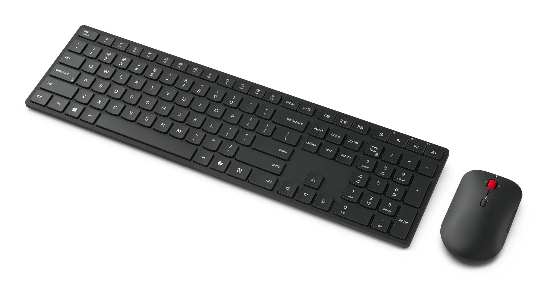 Lenovo 4X31S04814 Tastatur Maus enthalten Büro RF Wireless + Bluetooth Deutsch Schwarz – Bild 3